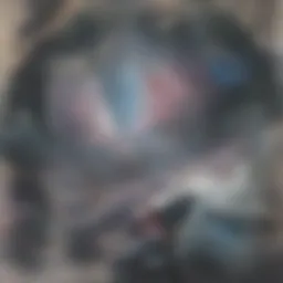 Visualization of brain wave patterns highlighting alpha waves