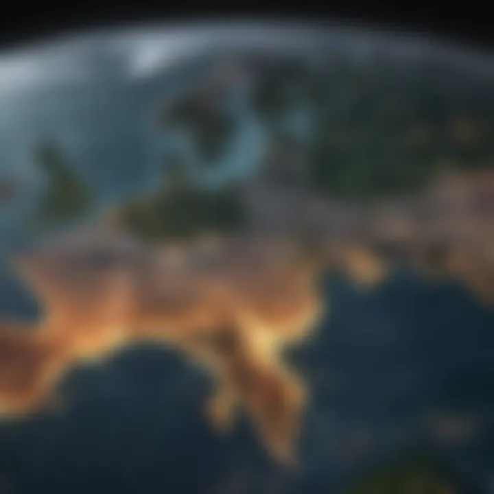 Global map illustrating ammonia distribution networks