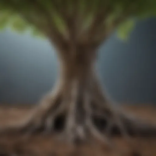 Detailed diagram of taproot structure showcasing primary, secondary, and lateral roots