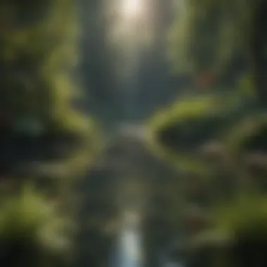 Diversity in Aquatic Ecosystems Diverse species of aquatic plants in a serene pond
