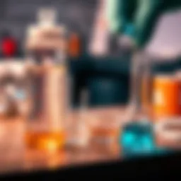 Diagram illustrating traditional water testing techniques