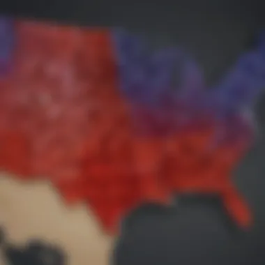 Detailed infographic showing the prevalence of cardiovascular disease across different states in the USA.