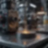 Chemical milling setup showcasing the equipment used for material removal