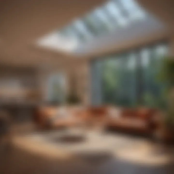 Graphic representation of the benefits of circadian lighting in a home setting