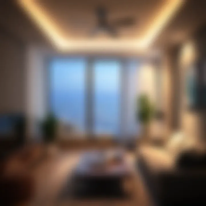 Adaptive Lighting in Home Environments Home interior with adaptive lighting design
