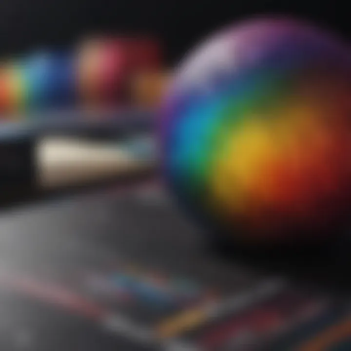 A detailed diagram explaining color management principles in printing.