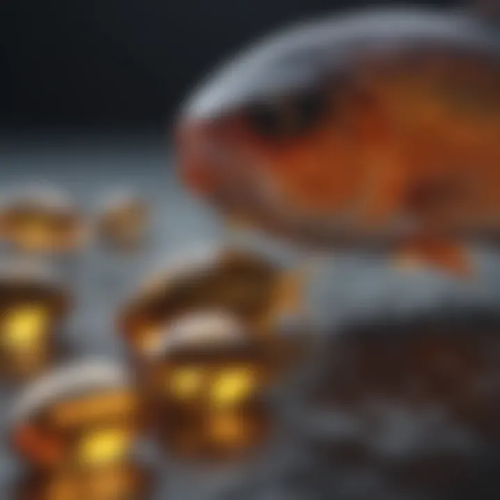 Fish oil capsules and omega-3 rich fish