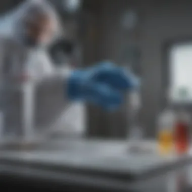 Rapid Test Procedure for Diagnostics Illustration demonstrating the rapid test procedure for diagnostics.