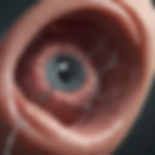 Surgical illustration of subtotal cholecystectomy technique
