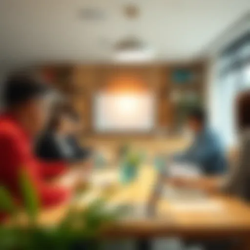 Corporate sustainability strategy meeting