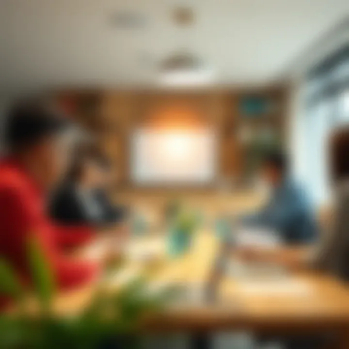 Corporate sustainability strategy meeting