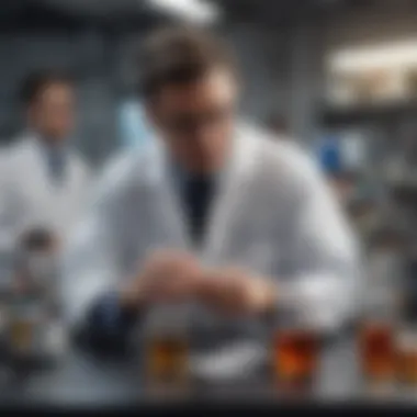 Exploring DMSO: Scientific Research in Action Laboratory setting with researchers studying DMSO applications