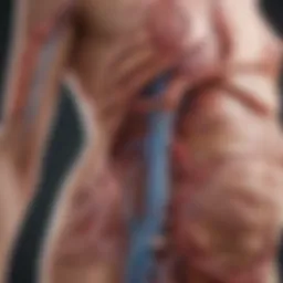 Pathological illustration showcasing dural metastases