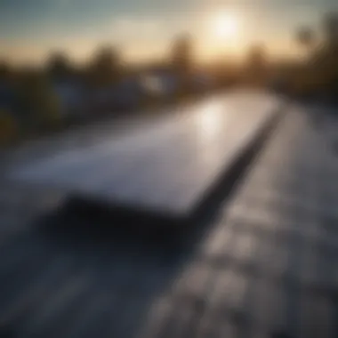 Solar panels installed on a residential roof