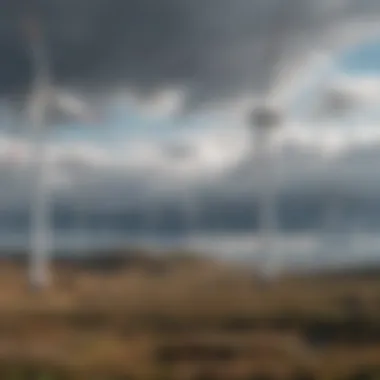 A chart comparing the long-term benefits of wind energy versus traditional energy sources