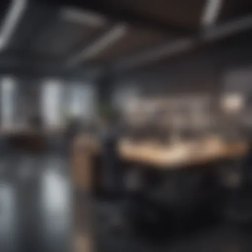 A modern office space illustrating diverse business roles