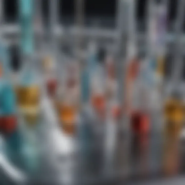 Illustration depicting various applications of flow cytometry in clinical diagnostics.