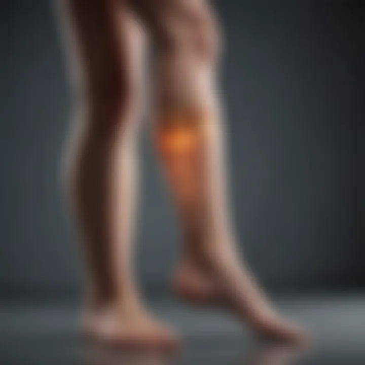 Diagram illustrating symptoms of Restless Legs Syndrome
