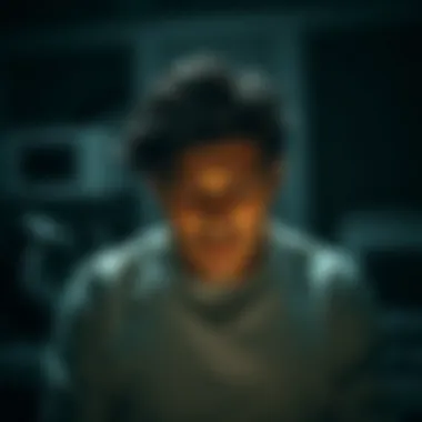 Understanding Depression Graphic representation of depression showing emotional turmoil