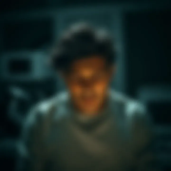 Understanding Depression Graphic representation of depression showing emotional turmoil