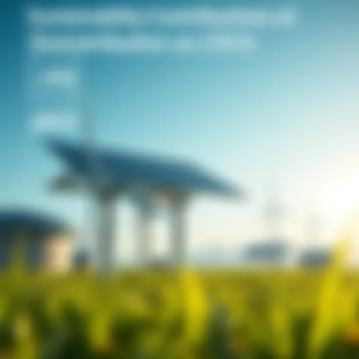 Visual summary of sustainability impacts from distributed energy resources
