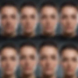 Diagram illustrating various face recognition techniques