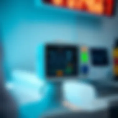 Fetal Doppler Monitor in Action Illustration of a fetal Doppler monitor in use