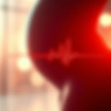 Understanding Fetal Heartbeat Detection Anatomical diagram showing fetal heartbeat detection