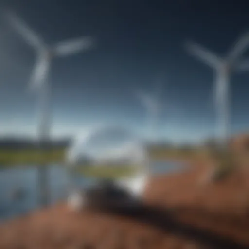 A conceptual illustration of renewable energy sources