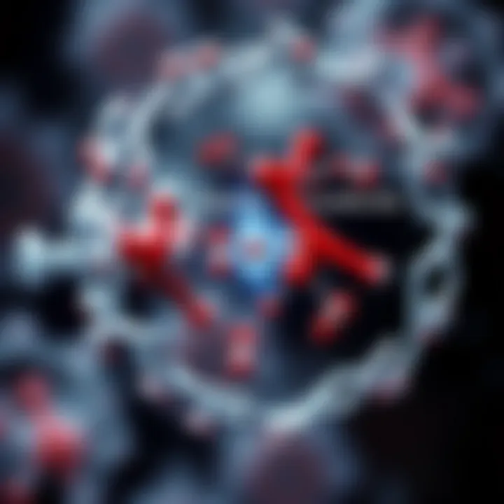 Graphical representation of lenalidomide's mechanism of action