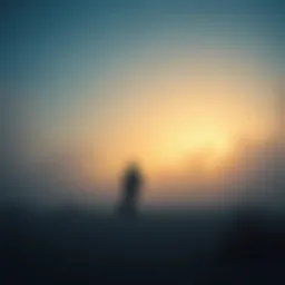 Conceptual illustration of loneliness depicting isolation