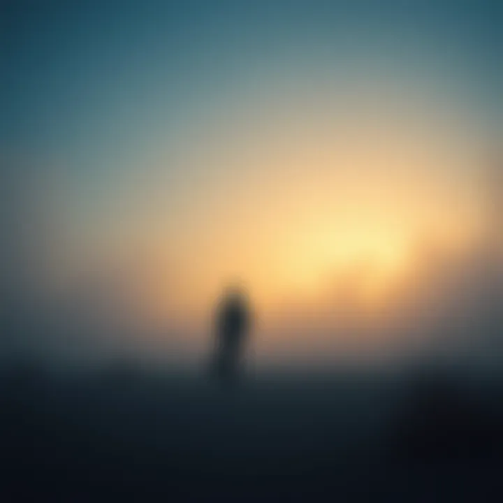 The Essence of Loneliness Conceptual illustration of loneliness depicting isolation