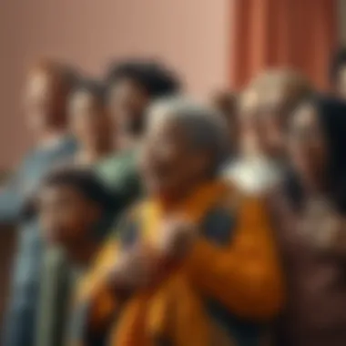 A collage of diverse individuals embracing life