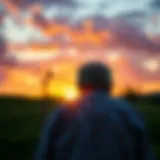 A vibrant sunset symbolizing resilience