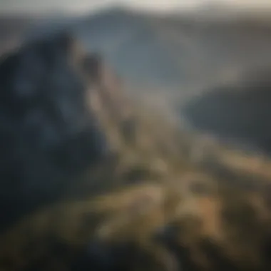 Aerial view of the diverse landscapes of mainland Greece highlighting mountains and valleys