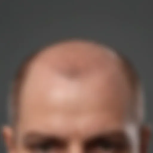 Illustration showing the genetic factors influencing hair loss.