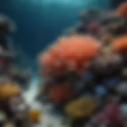 Stunning coral reef ecosystem teeming with diverse marine life