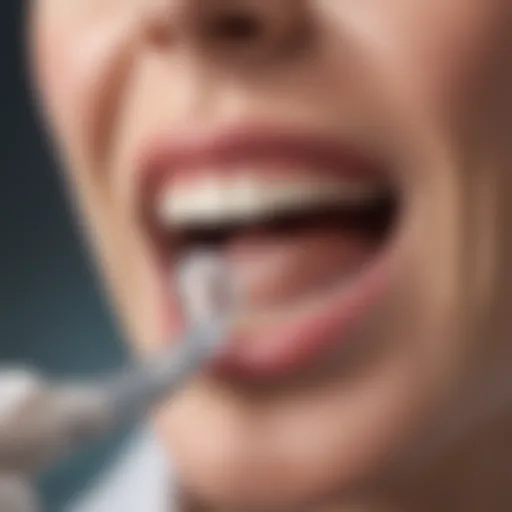 Detailed view of a digital intraoral scanner showcasing its advanced technology
