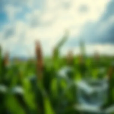 An infographic displaying the environmental impact of genetic corn cultivation