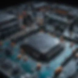 A sophisticated circuit board showcasing advanced technology.
