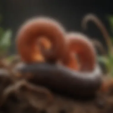 Visual representation of worm life cycles highlighting various stages