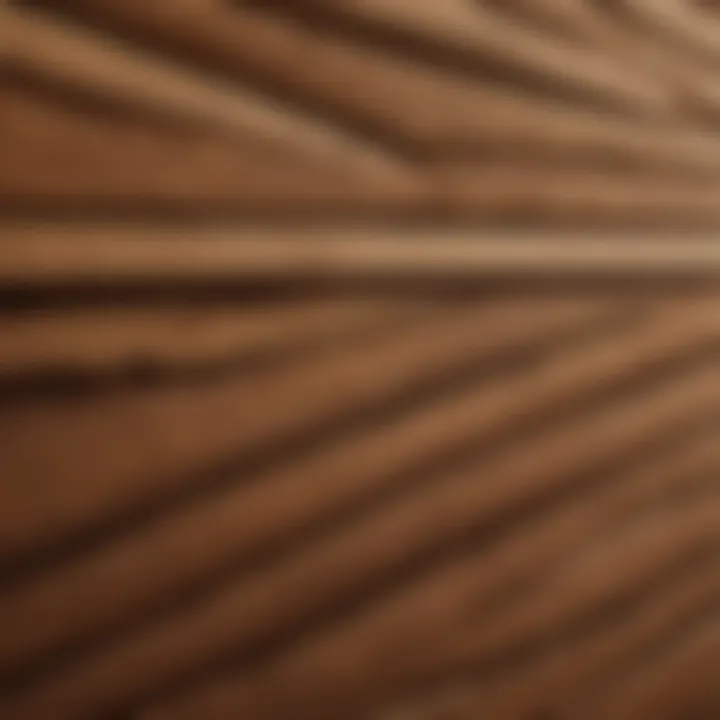 Close-up of oak staves showcasing grain patterns