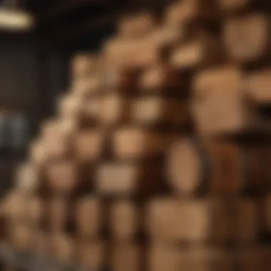 Different types of oak wood used in whiskey production
