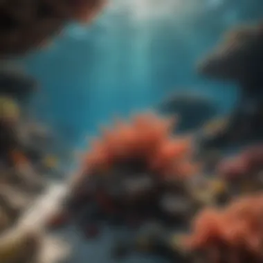 Vibrant Coral Reef Ecosystem Coral reef teeming with marine life