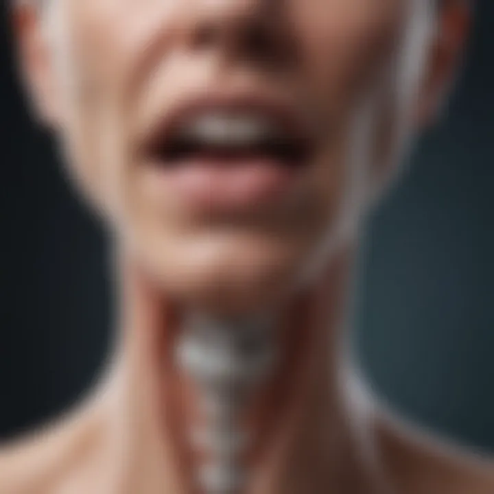 Diagram of cervical disc herniation