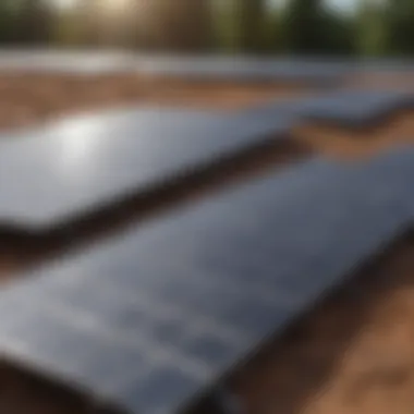 Visual comparison of fixed solar panels versus tracked solar panels