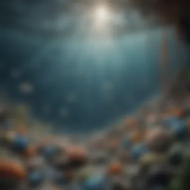 Disruption of Marine Food Web Illustration of food web disrupted by microplastics