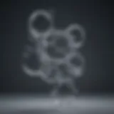 Representation of formic acid molecular structure
