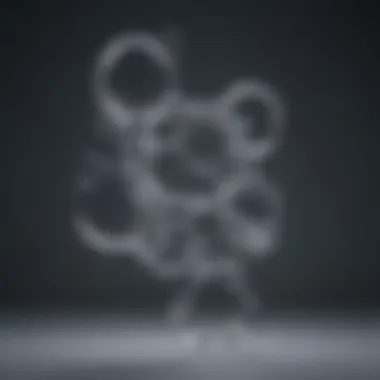 Representation of formic acid molecular structure