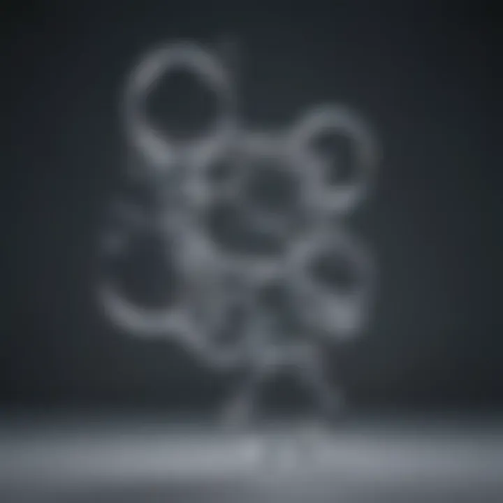 Representation of formic acid molecular structure
